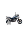 Silencieux d'échappement ARROW Race-Tech en aluminium noir avec embout carbone - homologué CE - CF MOTO 800 MT 2025-2026