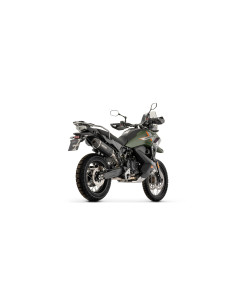 Silencieux ARROW Indy Race EVO en alu noir avec embout carbone - homologué CE - CF MOTO 800 MT-X 2025-2026 - 1000 MT-X 2026 2