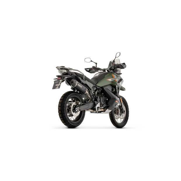 Silencieux ARROW Indy Race EVO en alu noir avec embout carbone - homologué CE - CF MOTO 800 MT-X 2025-2026 - 1000 MT-X 2026