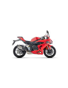 Silencieux d'échappement ARROW Indy Race EVO en titane avec embout carbone - homologué CE - QJMOTOR SRK 800 RR 2024-2025