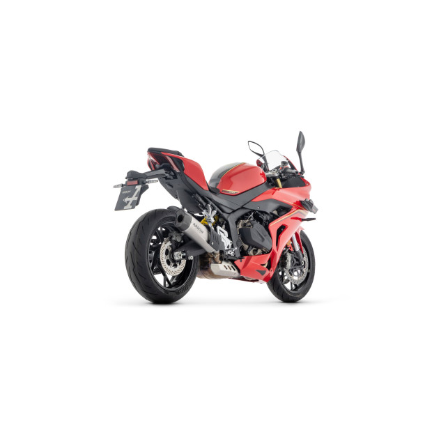 Silencieux d'échappement ARROW Indy Race EVO en titane avec embout carbone - homologué CE - QJMOTOR SRK 800 RR 2024-2025