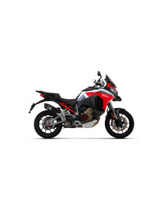 Silencieux d'échappement ARROW Veloce en titane noir avec embout carbone - non homologué - DUCATI MULTISTRADA V4 1100 2021-2024