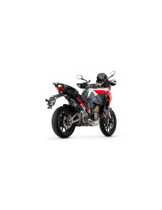 Silencieux d'échappement ARROW Veloce en titane noir avec embout carbone - non homologué - DUCATI MULTISTRADA V4 1100 2021-2024 2