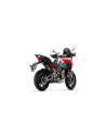 Silencieux d'échappement ARROW Veloce en titane noir avec embout carbone - non homologué - DUCATI MULTISTRADA V4 1100 2021-2024