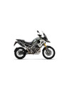 Silencieux d'échappement ARROW Veloce en aluminium noir avec embout carbone - non homologué - TRIUMPH TIGER 1200 2022-2026