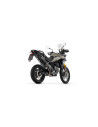 Silencieux ARROW Veloce en alu noir avec embout carbone - non homologué - TRIUMPH TIGER 900 2020-2023 - TIGER 850 2020-2024