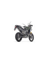 Silencieux ARROW Veloce en aluminium noir avec embout carbone - non homologué - TRIUMPH TIGER 900 GT / GT PRO 2024-2026