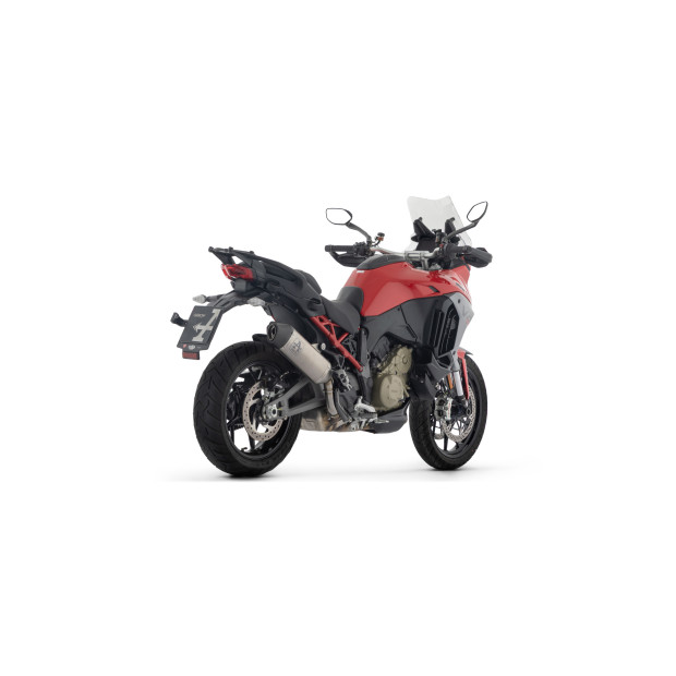 Silencieux d'échappement ARROW Veloce en titane avec embout carbone - non homologué - DUCATI MULTISTRADA V4 / V4S 2025-2026