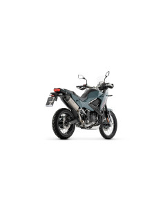 Silencieux ARROW Indy Race EVO version haute en aluminium noir avec embout carbone - non homologué - KAWASAKI KLE 500 2026 2
