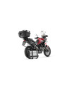 Silencieux d'échappement ARROW Veloce pour valises latérales en aluminium noir avec embout carbone - homologué CE - TRIUMPH