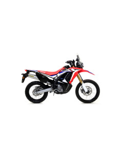 Silencieux ARROW Thunder en aluminium avec embout carbone - homologué CE - HONDA CRF 250 L 2017-18 - CRF 300 L 2021-24