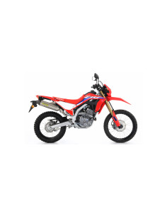 Silencieux ARROW Thunder en titane embout carbone - homologué - HONDA CRF 250 L - CRF 250 RALLY 2017-2018 - CRF 300 L 2021-2024