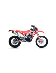 Silencieux d'échappement ARROW Race-Tech en aluminium avec embout carbone - homologué CE - HONDA CRF 450 L / XR 2019-2020
