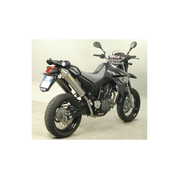 Paire de silencieux ARROW Thunder en aluminium avec embout inox - homologuée CE - YAMAHA XT 660 R - XT 660 X 2004-2016
