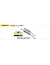 Paire de silencieux ARROW Thunder en aluminium noir avec embout inox - homologuée CE - YAMAHA XT 660 R - XT 660 X 2004-2016