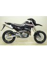 Paire de silencieux ARROW Thunder en aluminium avec embout inox - homologuée CE - HONDA FMX 650 2005-2008