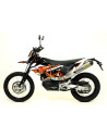Silencieux d'échappement ARROW Race-Tech en aluminium avec embout inox - homologué CE - KTM 690 ENDURO R - 690 SMC 2009-2016