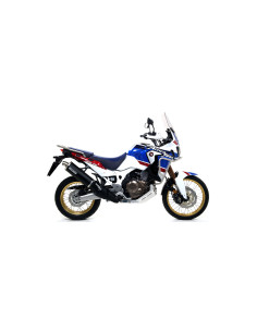 Silencieux d'échappement ARROW Maxi Race-Tech en aluminium avec embout inox - homologué CE - HONDA (réf. 72621AO)