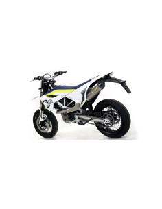 Silencieux d'échappement ARROW Race-Tech en titane avec embout carbone - homologué CE - HUSQVARNA 701 ENDURO/SUPERMOTO 2017-2024 2