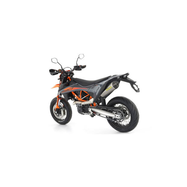 Silencieux d'échappement ARROW Race-Tech en aluminium avec embout carbone - homologué CE - KTM / GAS GAS