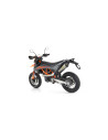 Silencieux d'échappement ARROW Race-Tech en aluminium noir avec embout carbone - homologué CE - KTM / GAS GAS