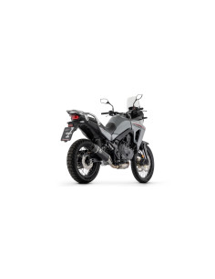 Silencieux d'échappement ARROW Indy Race en aluminium noir avec embout carbone - homologué CE - HONDA XL 750 TRANSALP 2023-2026 2