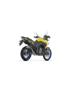 Silencieux d'échappement ARROW Indy Race en aluminium noir avec embout inox - homologué CE - SUZUKI V-STROM 800DE / SE 2023-2026 2