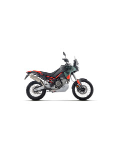 Silencieux d'échappement ARROW Indy Race EVO en aluminium noir avec embout carbone - homologué CE - APRILIA TUAREG 660 2022-2026 2