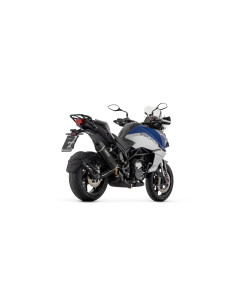 Silencieux d'échappement ARROW Indy Race EVO en aluminium noir avec embout carbone - homologué CE - QJMOTOR 2