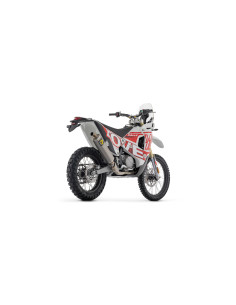 Silencieux d'échappement ARROW Indy Race en aluminium noir avec embout titane - homologué CE - KOVE 450 RALLY 2023-2026 2