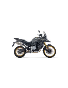 Silencieux d'échappement ARROW Indy Race EVO en aluminium noir avec embout carbone - homologué CE - VOGE VALICO 900DSX 2024-2026