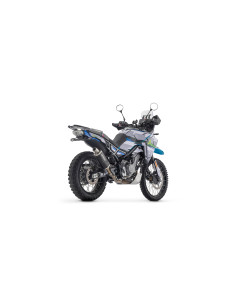 Silencieux d'échappement ARROW Indy Race EVO en titane avec embout inox - homologué CE - CF MOTO 450 MT 2024 2