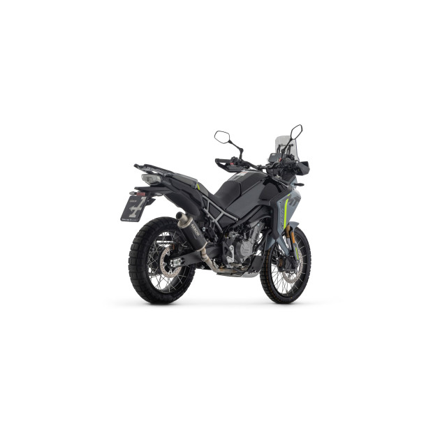Silencieux d'échappement ARROW Indy Race EVO en titane avec embout inox - homologué CE - CF MOTO 450 MT 2025-2026