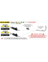 Silencieux ARROW Indy Race EVO en aluminium noir avec embout inox - homologué CE - MOTO MORINI X-CAPE 700 2025-2026