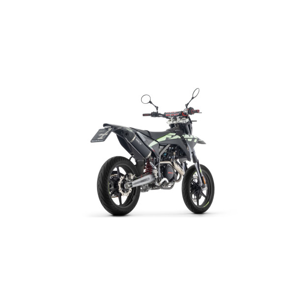 Silencieux d'échappement ARROW Icon en titane avec embout carbone - homologué CE - FANTIC MOTOR XEF / XMF 125 2025-2026