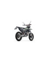 Silencieux d'échappement ARROW Icon en titane avec embout carbone - homologué CE - FANTIC MOTOR XEF / XMF 125 2025-2026