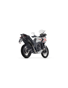 Silencieux d'échappement ARROW Indy Race en aluminium noir avec embout carbone - homologué CE - ZONTES ZT703-F 2025-2026 2