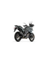 Silencieux d'échappement ARROW Explorer en aluminium noir avec embout carbone - homologué CE - SUZUKI V-STROM 1050 2025-2026