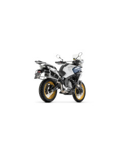 Silencieux ARROW Indy Race EVO en aluminium noir avec embout carbone - homologué CE - CF MOTO 700MT ADVENTURE 2025-2026 2