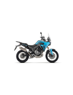 Silencieux d'échappement ARROW Indy Race EVO en aluminium noir avec embout inox - homologué CE - MORBIDELLI T502X 2026