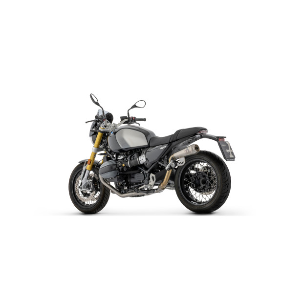 Silencieux d'échappement ARROW Pro-Race version haute en titane avec embout inox - homologué CE - BMW R 12 NINET 2024-2026