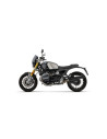 Silencieux d'échappement ARROW Rebel en nichrome noir avec embout aluminium noir - homologué CE - BMW R 12 NINET 2024-2026