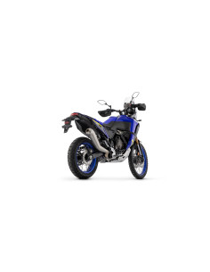 Silencieux d'échappement ARROW Explorer en aluminium noir avec embout carbone - homologué CE - YAMAHA TENERÉ 700 2019-2026 2