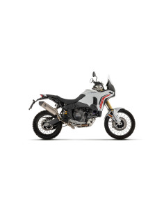 Silencieux d'échappement ARROW Indy Race en aluminium noir avec embout carbone - homologué CE - DUCATI DESERT X 2026