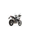 Silencieux d'échappement ARROW Indy Race en aluminium noir avec embout carbone - homologué CE - DUCATI DESERT X 2026