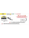Silencieux d'échappement ARROW Indy Race EVO en aluminium noir avec embout carbone - homologué CE - BMW F 450 GS 2026