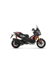 Silencieux d'échappement ARROW Sonora en inox noir avec embout carbone - non homologué - APRILIA SR 400 GT 2026