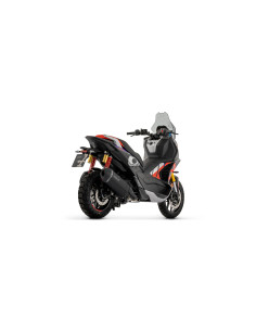 Silencieux d'échappement ARROW Sonora en inox noir avec embout carbone - non homologué - APRILIA SR 400 GT 2026 2