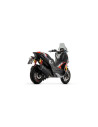 Silencieux d'échappement ARROW Sonora en inox noir avec embout carbone - non homologué - APRILIA SR 400 GT 2026