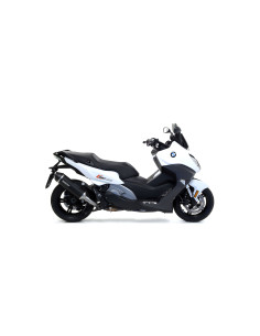 Silencieux d'échappement ARROW Race-Tech en aluminium noir avec embout carbone - homologué CE - BMW C 650 SPORT 2016-2020